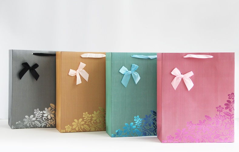 Get a Free Quote for Vertical Bar Gilded Paper Bag from Singular